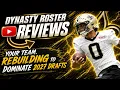 ROSTER REVIEW BLUEPRINT TO REBUILD PROPERLY