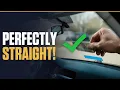 How to Put a Registration Sticker on Your Windshield Perfectly Straight
