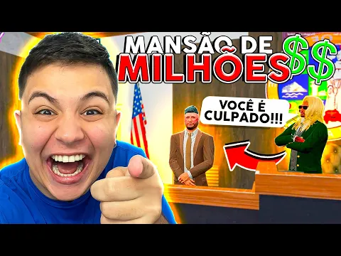 Video Thumbnail: GANHEI A MANSÃO PROCESSANDO O CARA no GTA RP? 😂 (Paulinho o LOKO)