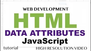 HTML Data Attributes JavaScript Dataset Property - HTML5 JavaScript