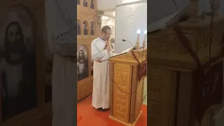 قراءه انجيل القداس للمعلم جورج الغالي علي قلبي دندنها