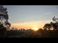 Melbourne Skyline Sunset Timelapse 4K Australia