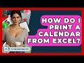 How Do I Print A Calendar From Excel - The Time Management Pro