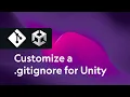 How to set up and configure a gitignore file for Unity when using version control with Git