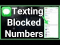 What Happens When You Text A Blocked Number