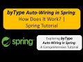 byType Auto-Wiring in Spring How Does It Work Spring Framework Tutorial Spring Tutorial
