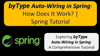 byType Auto-Wiring in Spring How Does It Work Spring Framework Tutorial Spring Tutorial