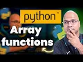 Array functions in Python 28