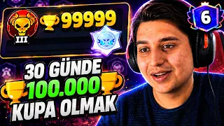 BUGÜN 60.000 KUPA OLUYORUM! 😎 Brawl Stars (30 Günde 100.000 Kupa Olmak)
