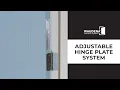 Easy Exterior Door Adjustments with the Adjustable Hinge Plate System Waudena