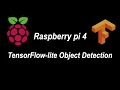 Raspberry pi 4 TensorFlow-lite Object Detection on Webcam