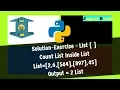 Solution Exercise List inside list Python Tutorial Hindi