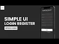 HOW TO MAKE LOGIN REGISTER UI FLUTTER - SPEED CODE