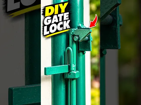 Clever Homemade Gate Lock Idea! π | DIY Metalworking