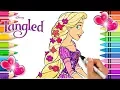 Rapunzel Coloring Page Tangled Coloring Book Glitter Art Disney Princess Coloring Page