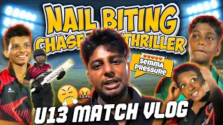 😳Last Over Thriller 😮🔥| Match Vlog | Flood Lights U13 match🤯🤯| NBC Vlogs | Nothing But Cricket