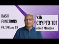 V3b Hash functions Relationships between PR 2PR and CR Applied Cryptography 101