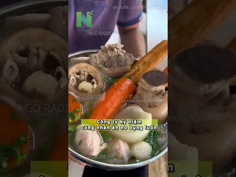 Công ty kỷ niệm công nhân ăn no bụng luôn
