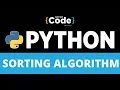 Python Sorting Algorithm Bubble Sort Insertion Sort Merge Sort Quick Sort SimpliCode