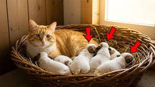Cat Takes All Neighbor's Puppies—Owner Stunned When He Discovers the Reason!