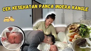 setelah 15 hari kangle lahir kita ke rs lagi buat periksa panca inderanya alhamdulilah mulai normal