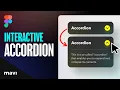 How To Create a Responsive Interactive ACCORDION Component in Figma Tutorial