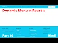 Dynamic Menu in React js Dynamic Route
