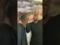 Cutting from long curly to a curly bob
