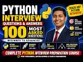 Python Interview Masterclass 100 Most Asked Interview Questions Answers Beginner to Advanced