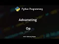 Advanced Printing Operators in Python Programming for Beginners - Eng Hindi