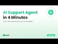 Build an AI Support Agent in Under 4 Minutes Wati