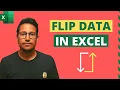 3 Easy Ways to Flip Data in Excel Reverse the Order in Columns Rows