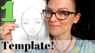 How to CREATE a FACE SHAPE DRAWING TEMPLATE for Your Mixed Media Projects