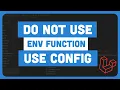 Do not use ENV variable in laravel use config Urdu Hindi
