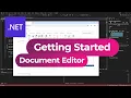 Getting Started Document Editor ASP NET Core C