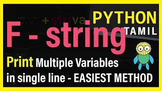 Simplify Your Python Code with F-Strings A Step-by-Step Tutorial Python Tamil
