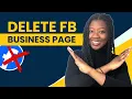 How to delete your Facebook business page Updated 2026