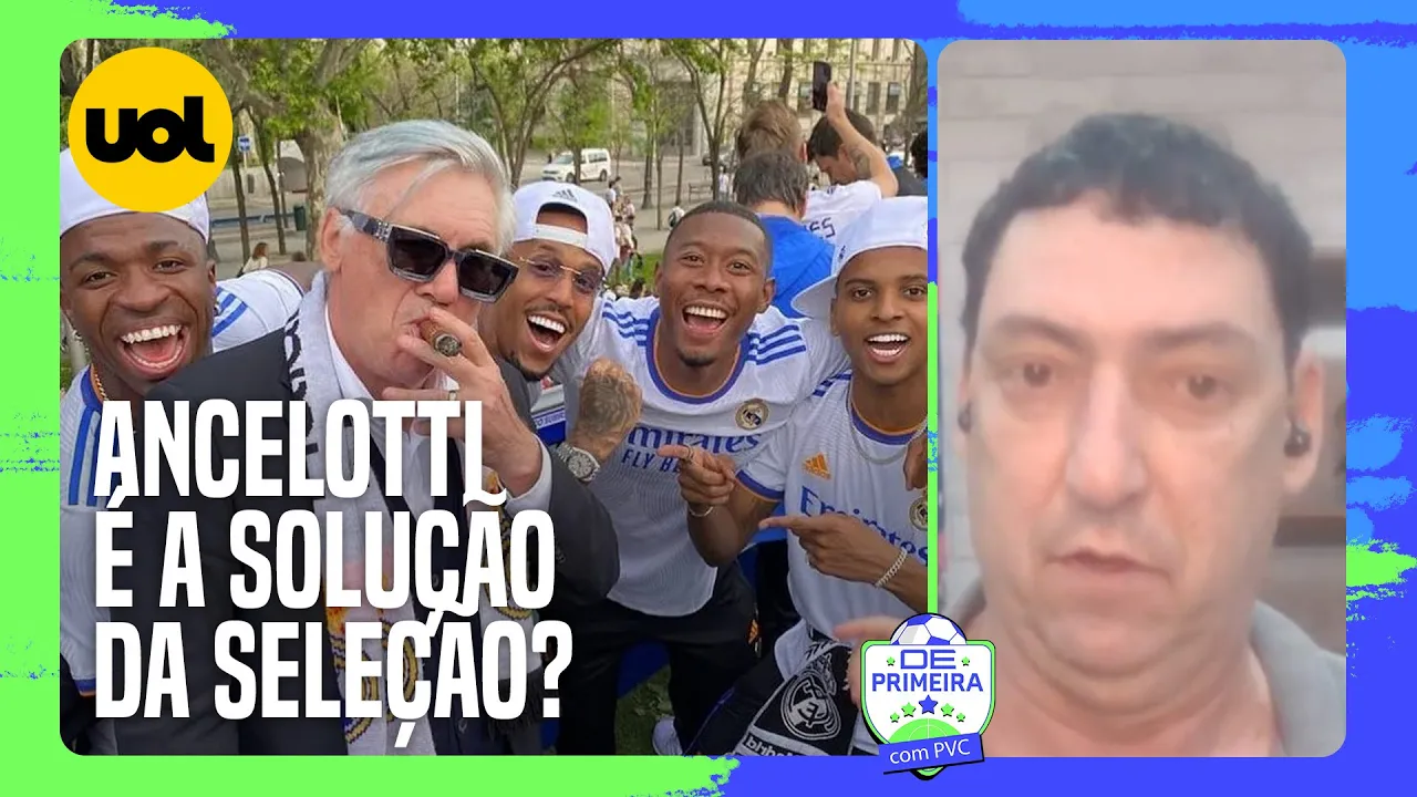 PVC: 'ANCELOTTI NÃO VAI RESOLVER TODOS OS PROBLEMAS. O BRASIL PRECISA DE UM PROCESSO DE CONSTRUÇÃO'