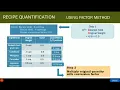 Recipe Quantification Presentation