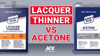 Lacquer Thinner vs Acetone Ace Hardware