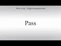 Download Lagu How To Pronounce Pass - How To Say: American pronunciation