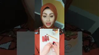 طريقة لتثبيت الحمره على الشفايف 