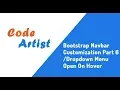 Bootstrap4 Navbar Customization Part 6 Dropdown Menu Open On Hover