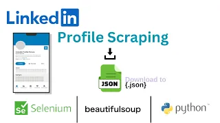Full LinkedIn Profile Scraping in Python using Selenium and BeautifulSoup Save Data in JSON
