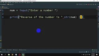 How to reverse a number using slice operations in python