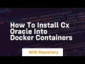 How to install cx oracle into docker containers