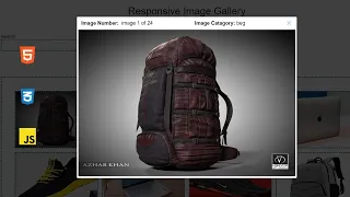 Fully Responsive Filterable Image Gallery using HTML CSS and JavaScript