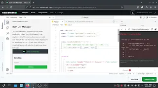 1 Hackerrank React - Item List Manager