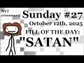 Sunday 25 -