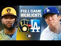 BREWERS vs DODGERS Full Game Highlights August 14 2026 MLB Season